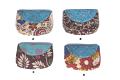 Pretty Brocade Flap Kalamkari Pouch